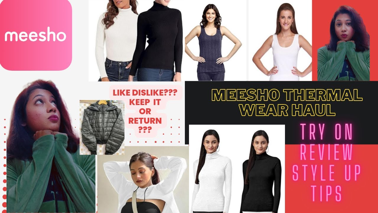 MEESHO HAUL | UNDER Rs.500 | THERMALWEAR | WINTERWEAR | TRYON | HONEST REVIEW | MIDSIZE FASHION
