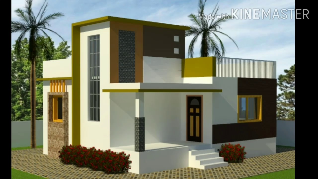 1Bhk 800sqft house plan and design with 3d elevation #maliconstruction