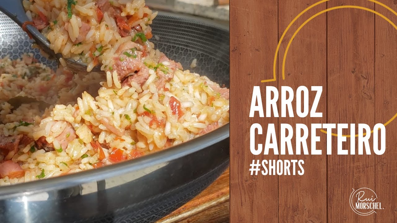 COMO FAZER ARROZ CARRETEIRO COM SOBRAS DE CHURRASCO | #shorts