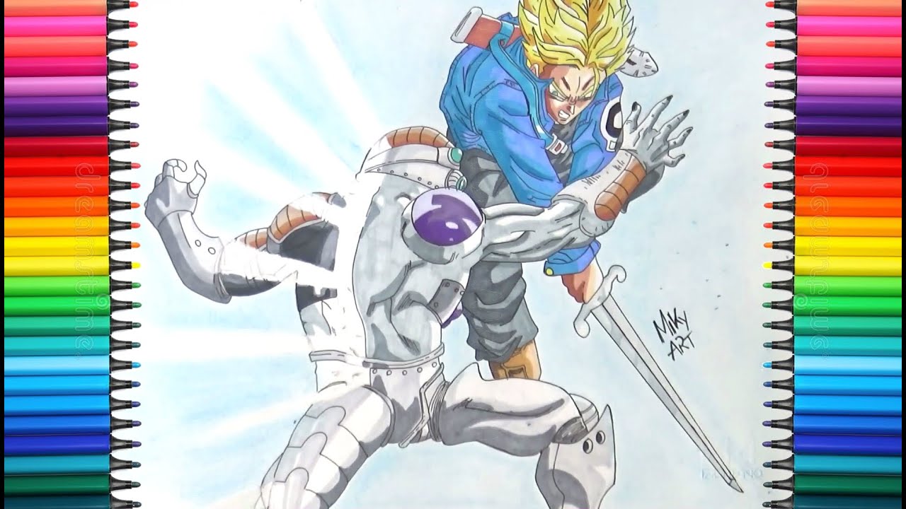 Drawing Future Trunks vs Mecha Frieza | Miky Art