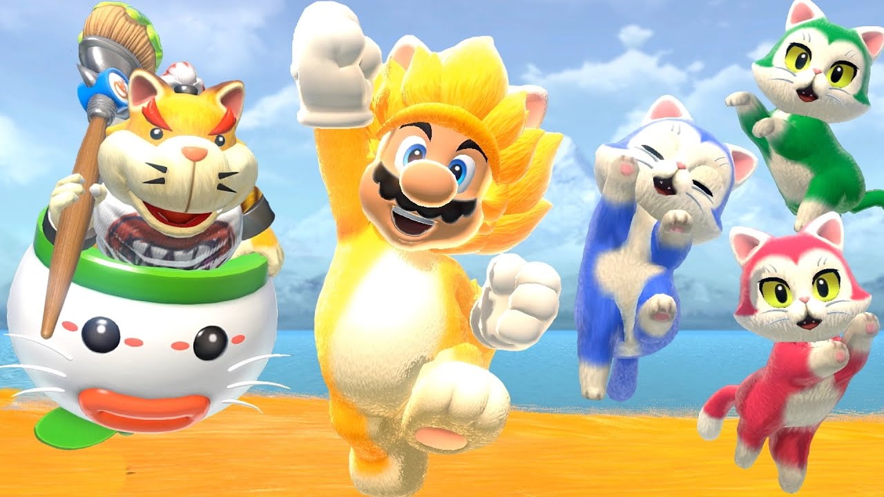 Super Mario 3D World + Bowser's Fury - True Final Boss + All Endings