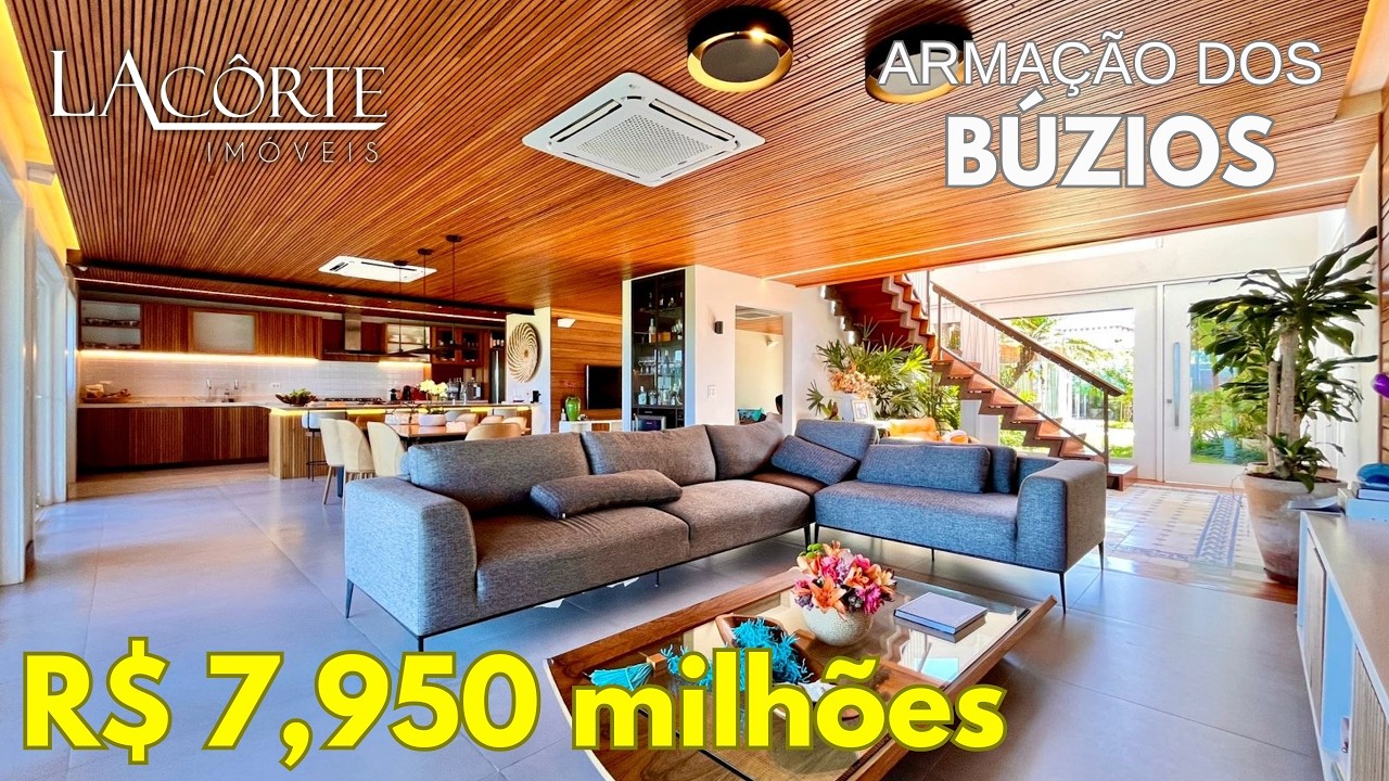 BÚZIOS: OBRA PRIMA BEIRA MAR, PROJETO MAGNÍFICO, LAZER COMPLETO E ACADEMIA!! Pé na areia!
