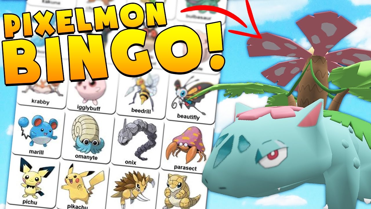 CATCHING A LEGENDARY!? Minecraft POKEMON BINGO CHALLENGE - Pixelmon Modded Minigame | JeromeASF
