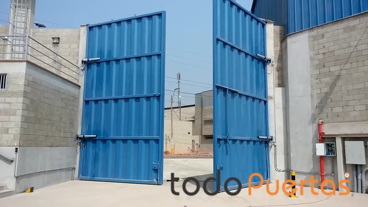 🥉 Puerta Batiente Automática  Industrial 🚀 4 brazos hidráulicos, LIMA - PERU