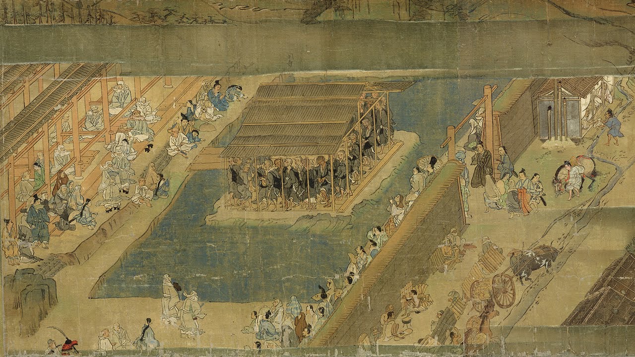 日本 鎌倉時代 法眼圓伊 一遍上人繪傳第七卷 - 繪時宗開山祖師一遍生平事蹟