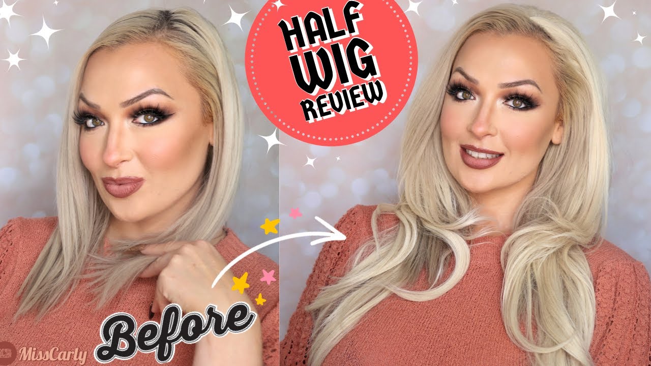 ✨Half Wig Review! GAME CHANGER! ✨ Becca's Hair & Beauty - Ash Blonde Wavy Half Wig $34!!!! WOW!