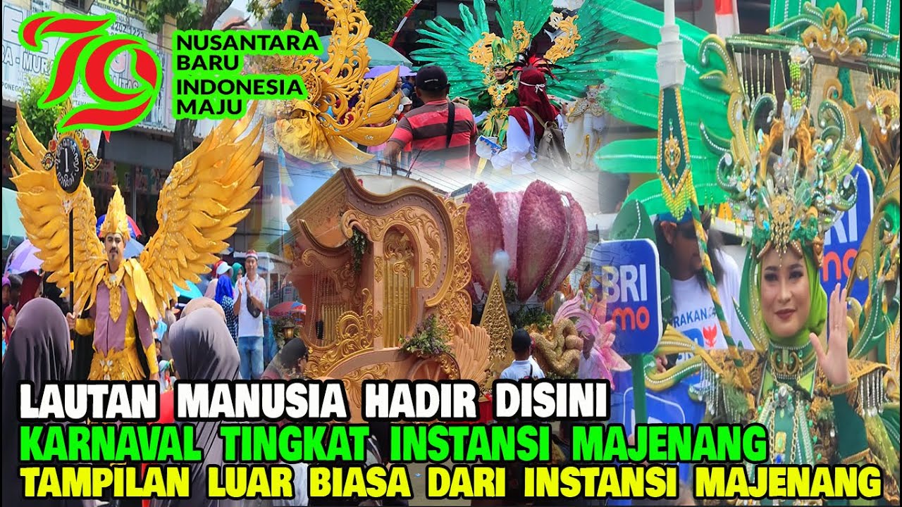 KARNAVAL TINGKAT INSTANSI MAJENANG BEGITU MERIAH DENGAN ADANYA TAMPILAN ISTIMEWA DARI SEMUA INSTANSI
