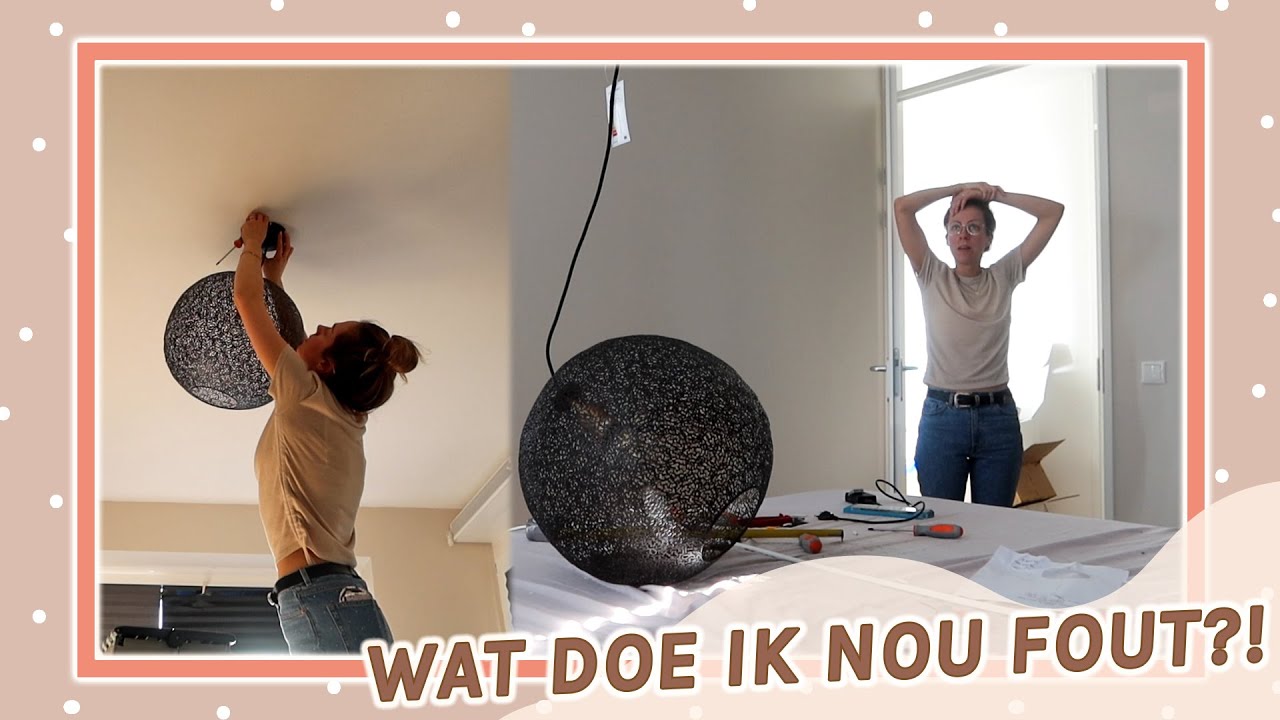 Lampen ophangen & draden verleggen... Waar ben ik aan begonnen?! 😰 || Verhuisvlog 16