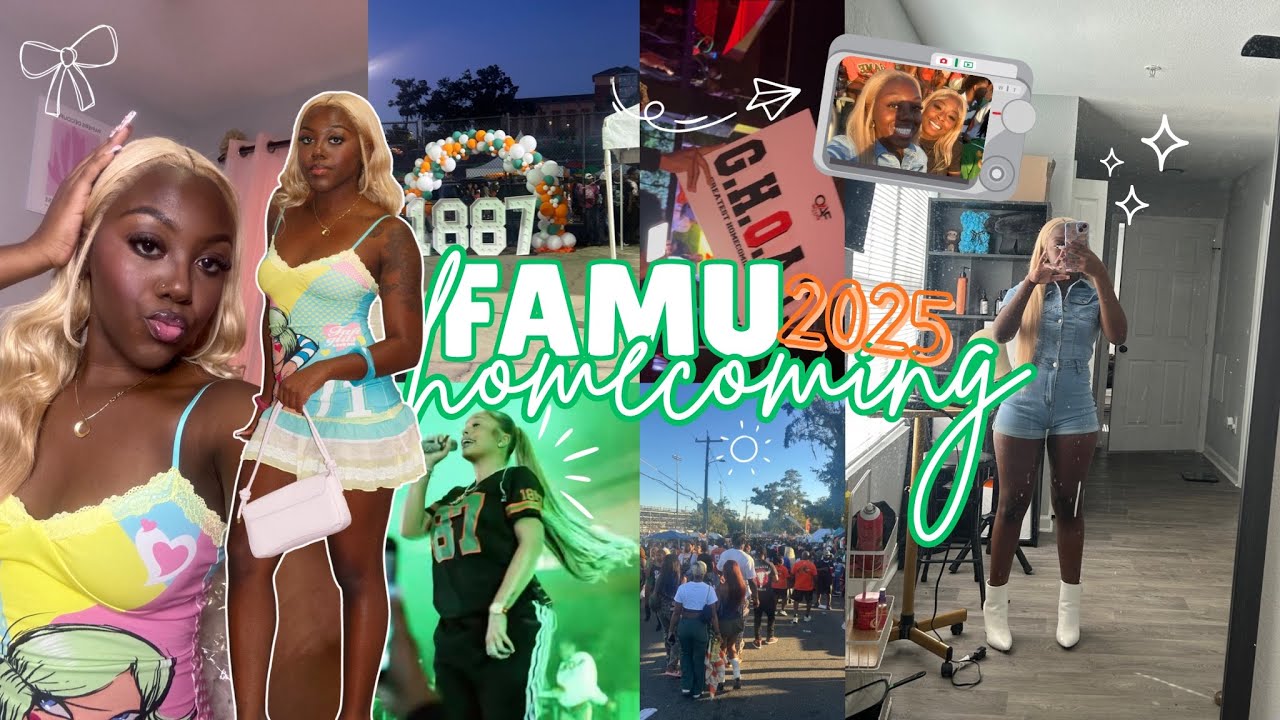 HBCU VLOG | FAMU HOMECOMING 2025 🧡💚 parties, tailgate, concert, pep rally & more 