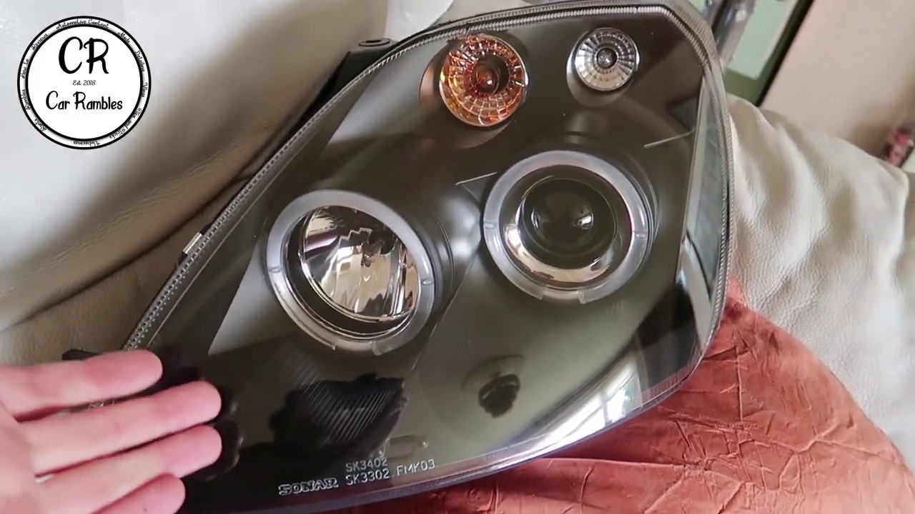 How to: Install Mk6 Angel / Halo Headlights install! - Fiesta Mk6