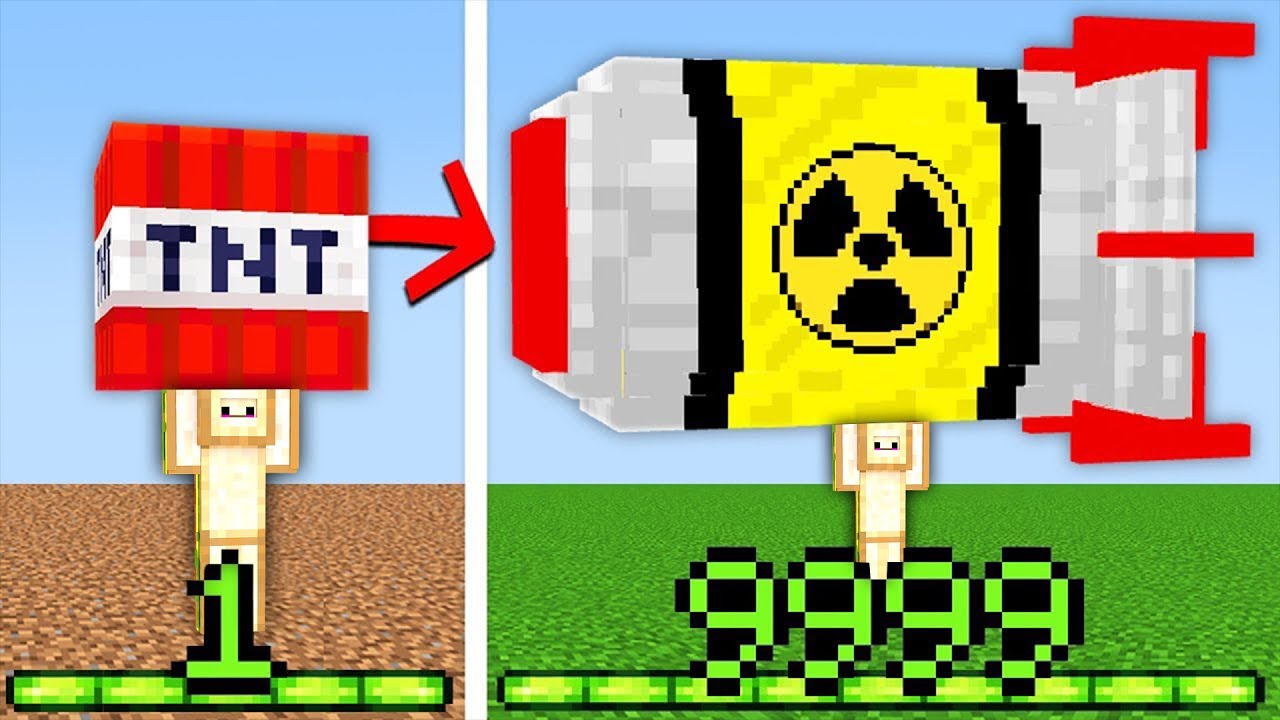 SEVİYE ATLADIKÇA TNT'ler GÜÇLENİYOR! - Minecraft