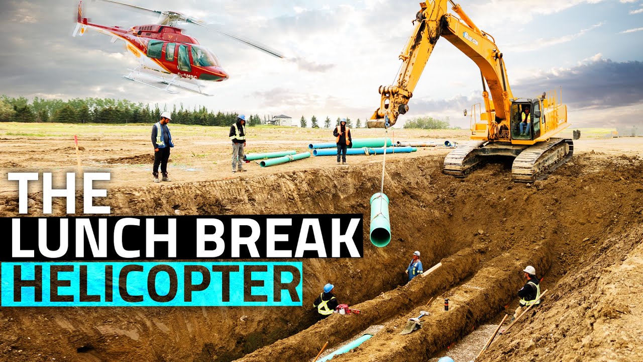 Pipe Crews, Helicopters, & SUPER DOZERS