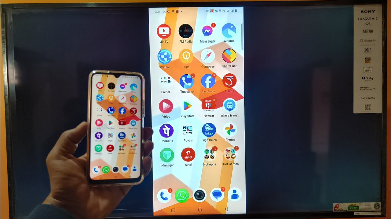 Sony Bravia Google TV Connect To Mobile Phone | Sony smart tv me mobile kese connect kare #sonytv