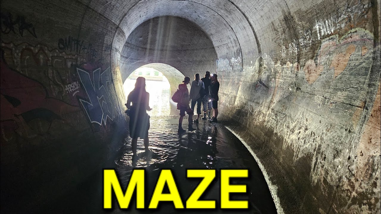 Maze Drain. Put TV on its side.