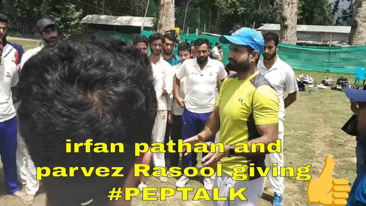 Irfan Pathan giving Pep talk to JK Senior cricketers | including Parveez Rasool | JKSportstime