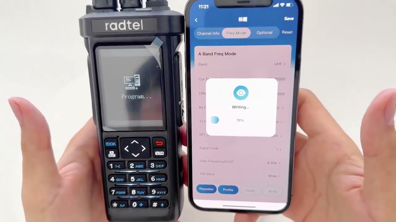 Radtel RT-950 PRO Walkie Talkie AM/FM/CB/LSB/USB/CW Recei