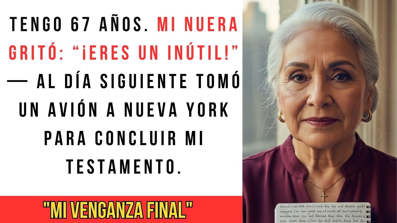 Mi nuera gritó: “¡Eres un inútil!”—Al día siguiente tomé un avión a Nueva York, Cambié mi testamento