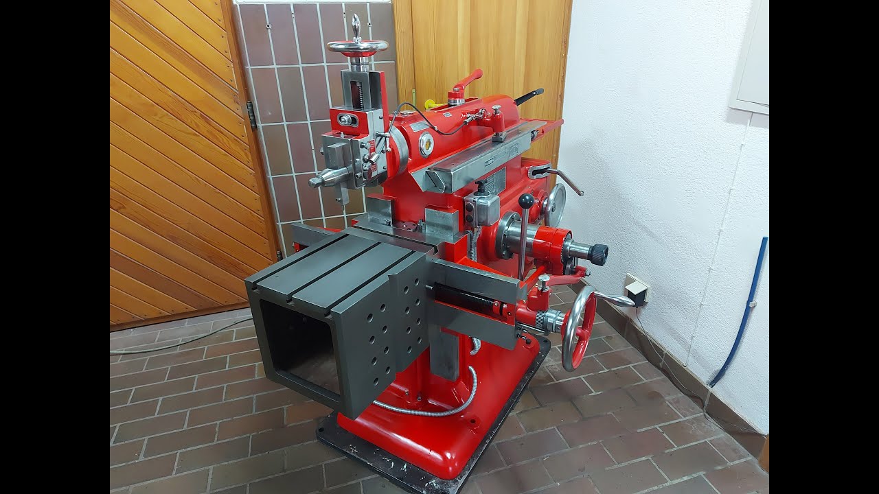 Klopp 450 Schnellhobel / Shaper Restauriert + Erste Späne / restaurated and first Chips Rot/Red