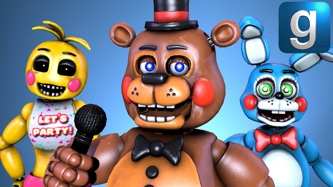 Gmod FNAF | Review | Brand New AR Toy Freddy, Toy Bonnie, & Toy Chica Playermodels & NPCs!