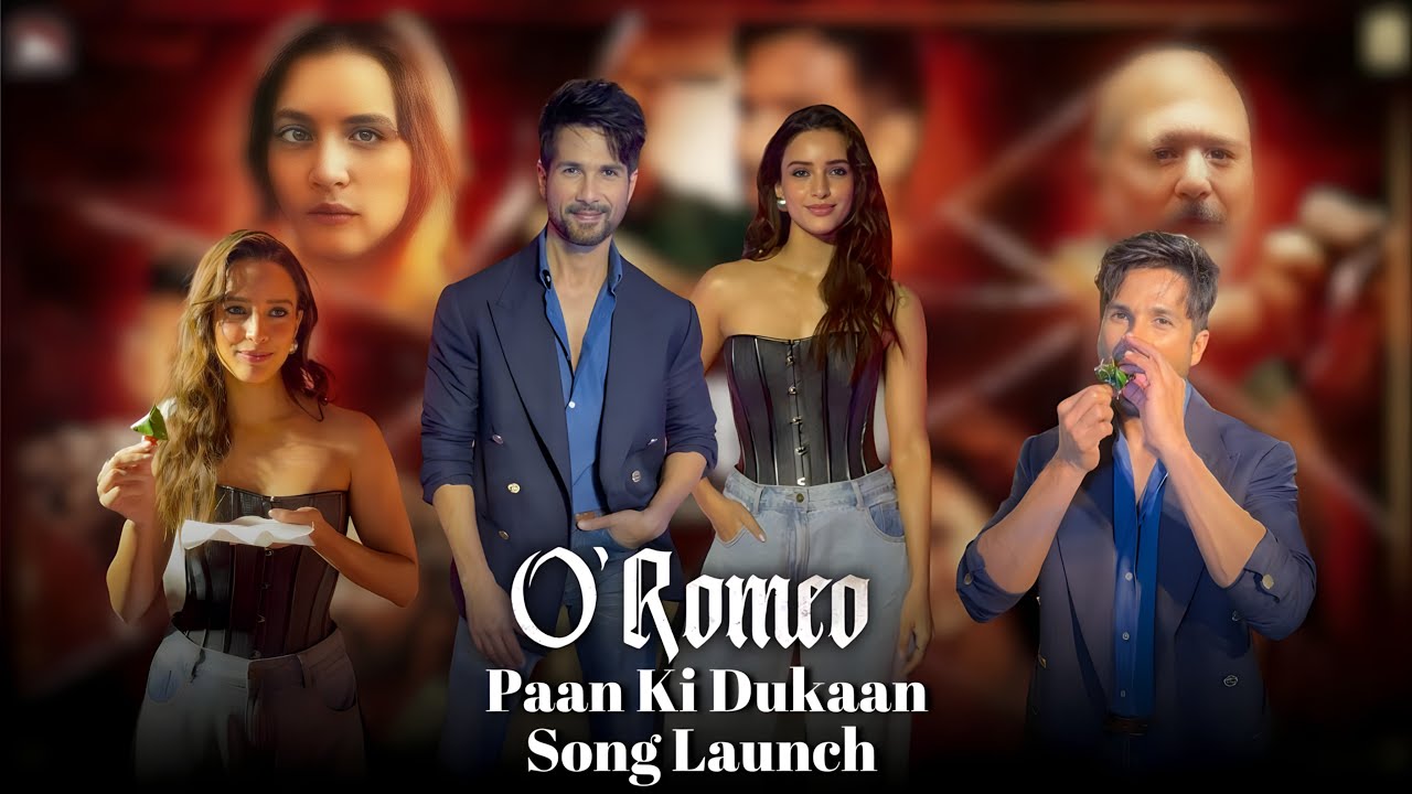 O Romeo | Paan Ki Dukaan | Song Launch | Shahid Kapoor, Tripti Dimri| Total Filmi
