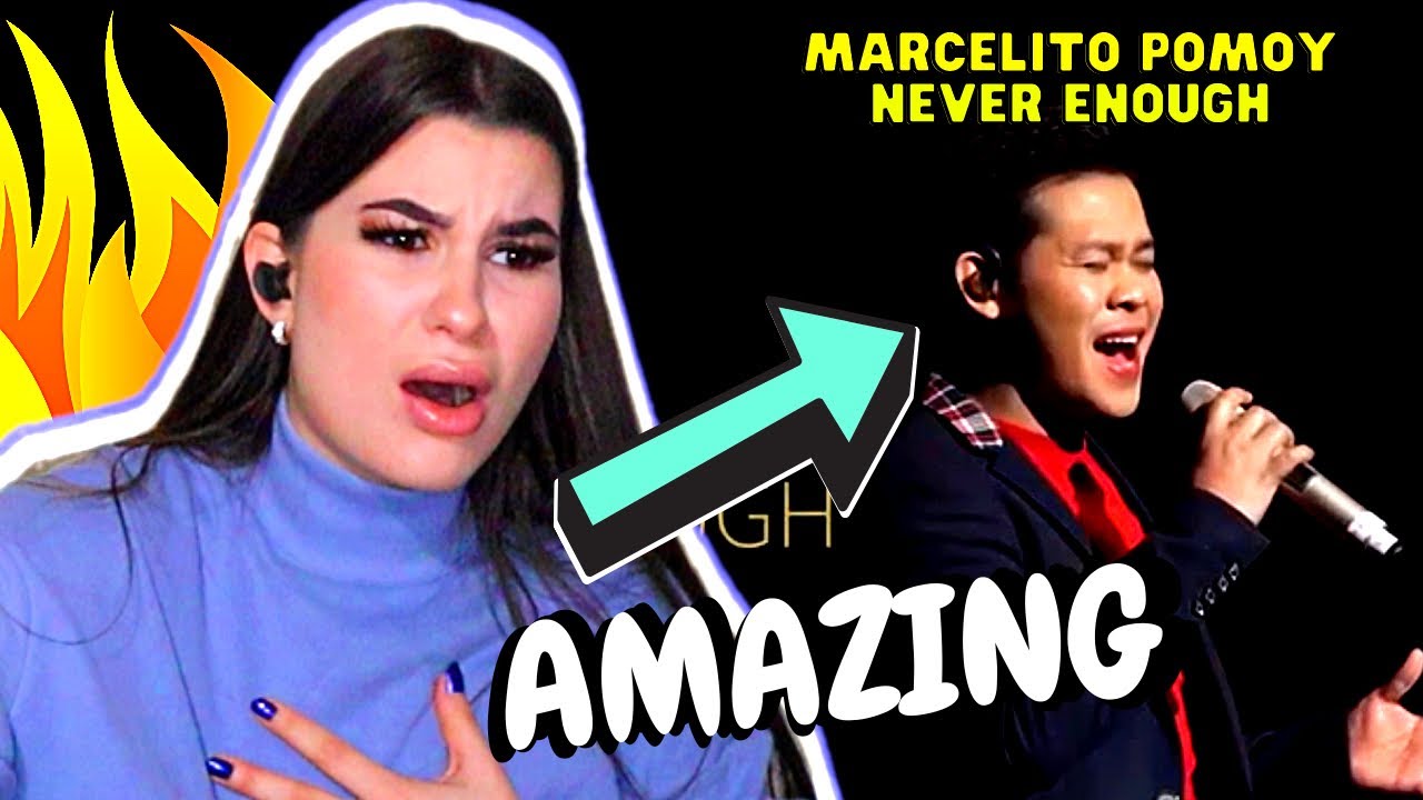 Marcelito Pomoy - Never Enough *live* | FIRST REACTION
