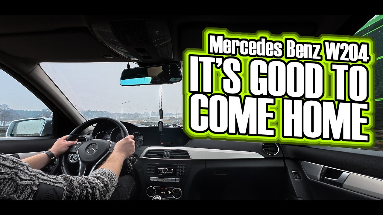 Mercedes Benz W204 C Class | ASMR | Łódź | IT'S GOOD TO COME HOME