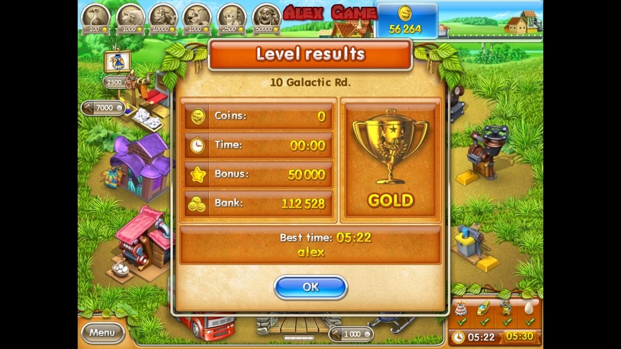 Farm Frenzy 3 Russian Roulette (10 Galactic Rd) Веселая ферма 3 Русская Рулетка Галактическая 10