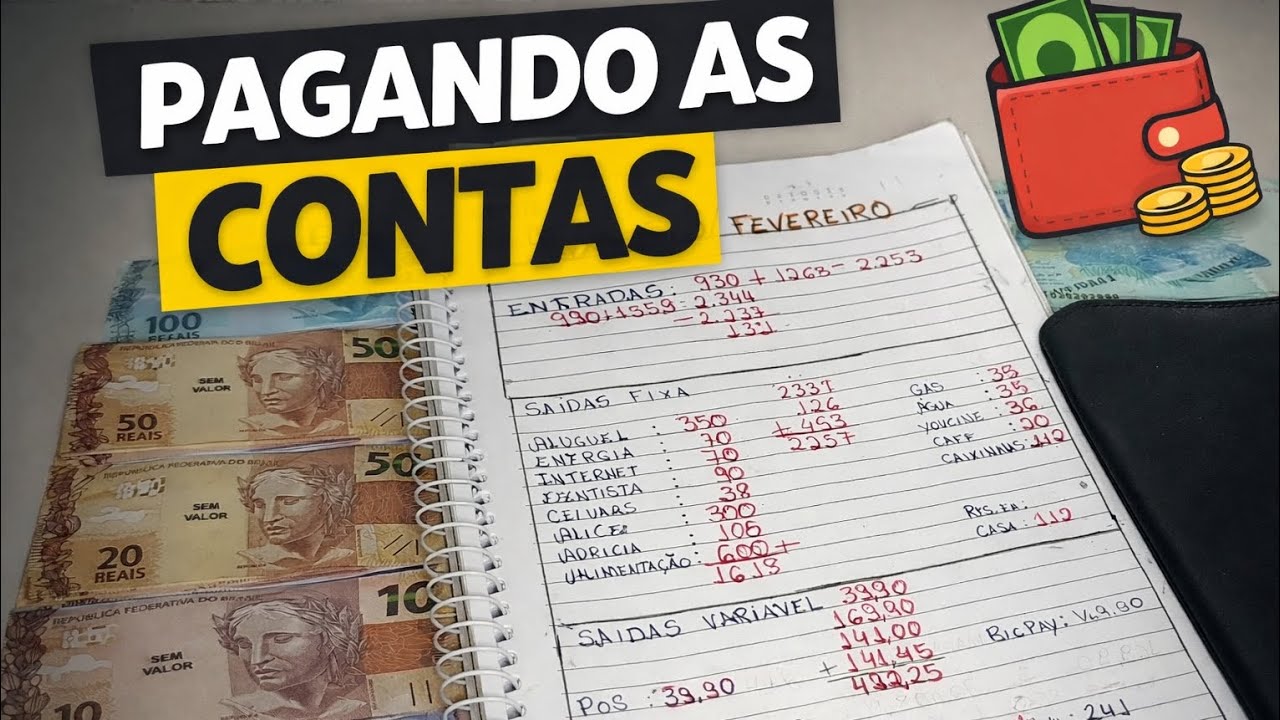 Atualização do planejamento e PAGAMENTO DAS CONTAS 