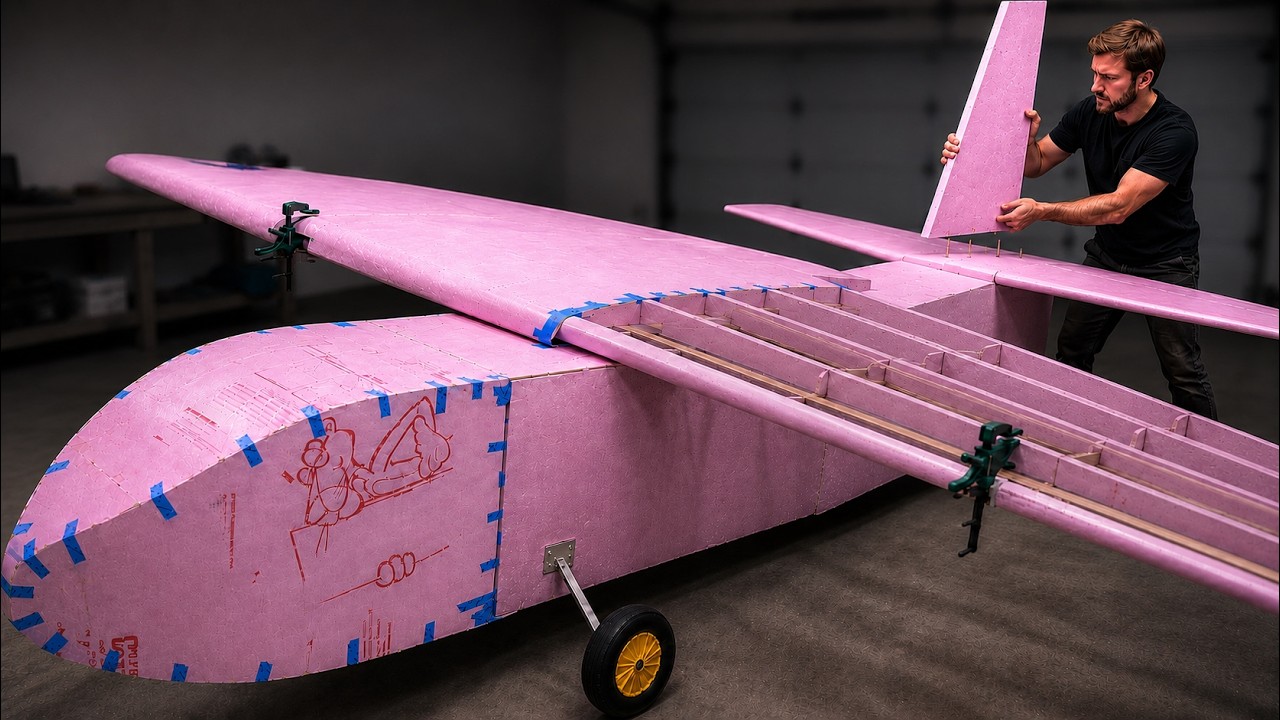 I Tried to Build a 20-Foot RC Plane in My Garage