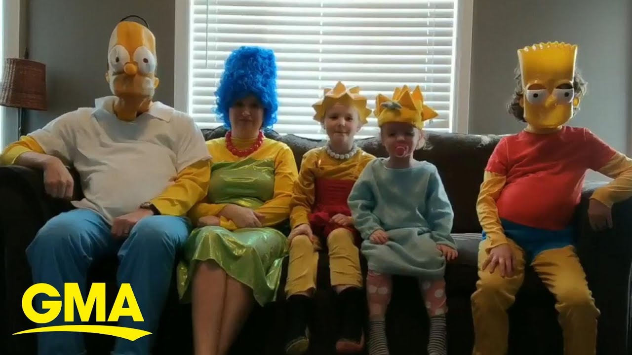 This family re-created ‘The Simpsons’ opening credits
