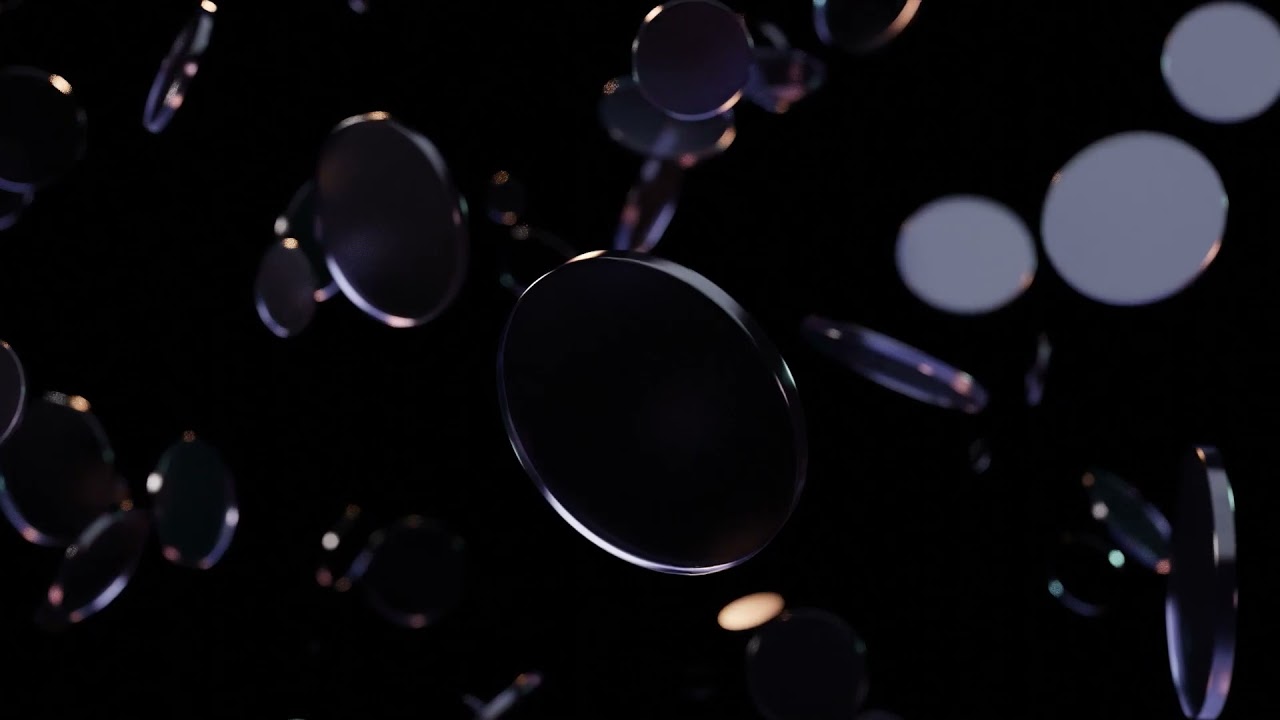 Glass coin (3d blender)