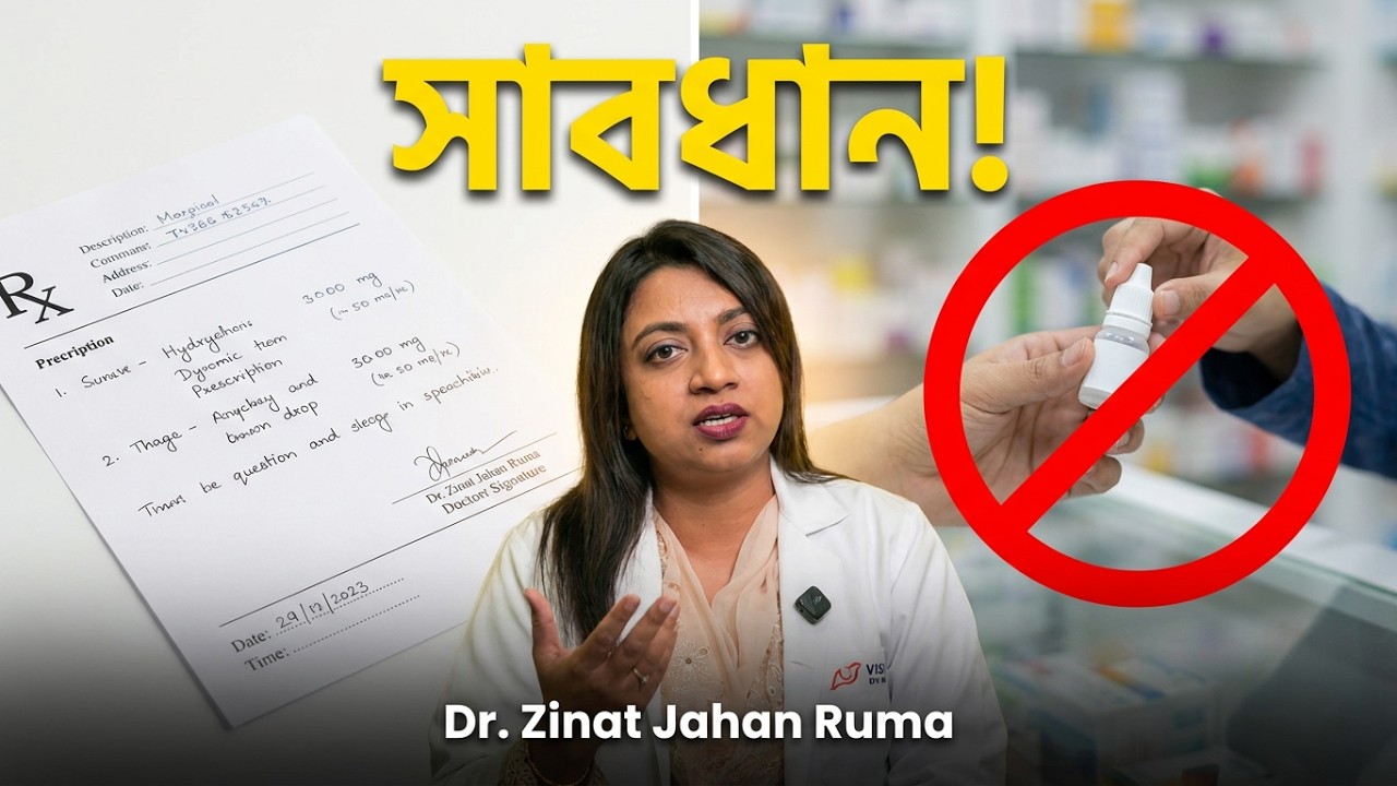চোখ চুলকালেই যারা ফার্মেসী থেকে ড্রপ কিনে ইচ্ছেমত ব্যাবহার করেন তাদের জন্য ভিডিওটি