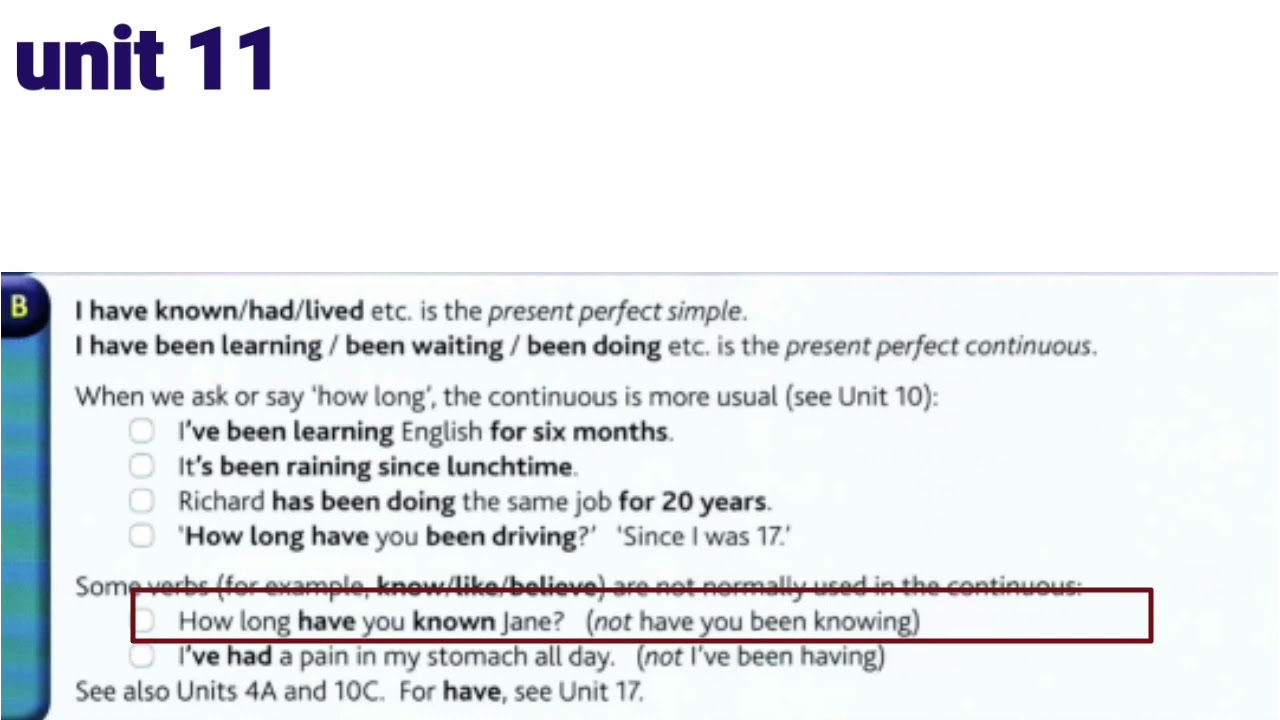 How long have you been افضل شرح على الإطلاق/ شرح الوحدة  11
