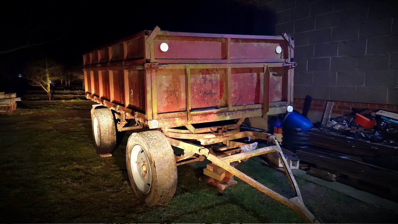 Koła tirowskie do przyczepy rolniczej Sanok D-44A🔥 Nowe szpilki i nakrętki do piasty