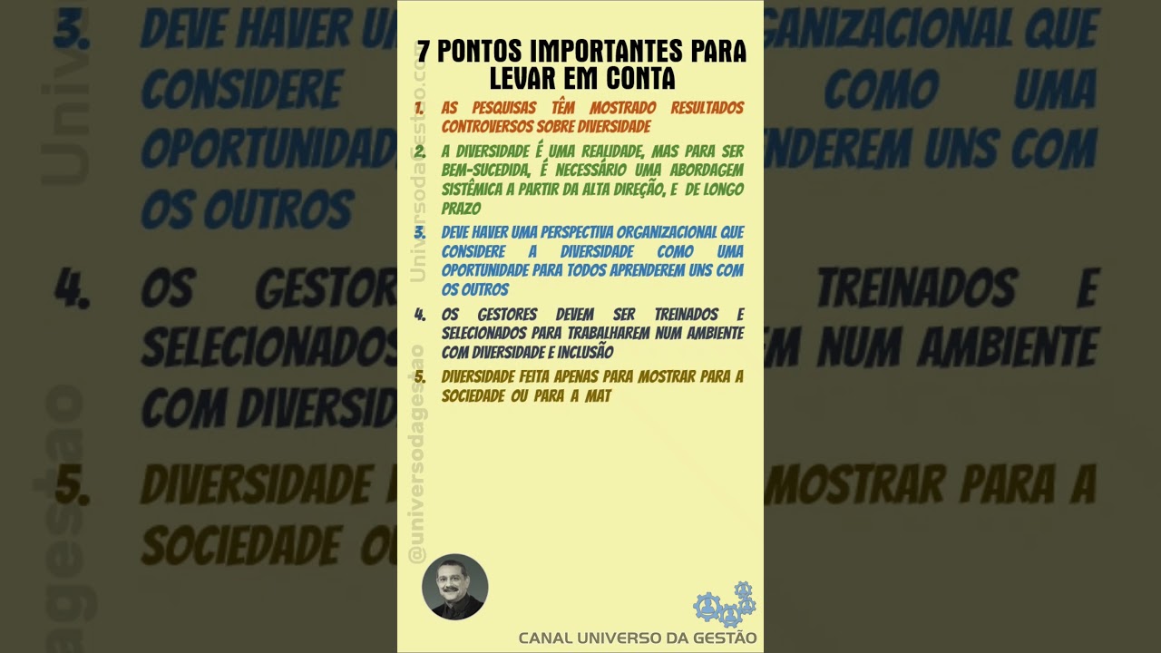 DIVERSIDADE E INCLUS&Atilde;O NAS ORGANIZA&Ccedil;&Otilde;ES: 7 PONTOS PARA LEVAR EM CONTA #universodagest&atilde;o #diversidade