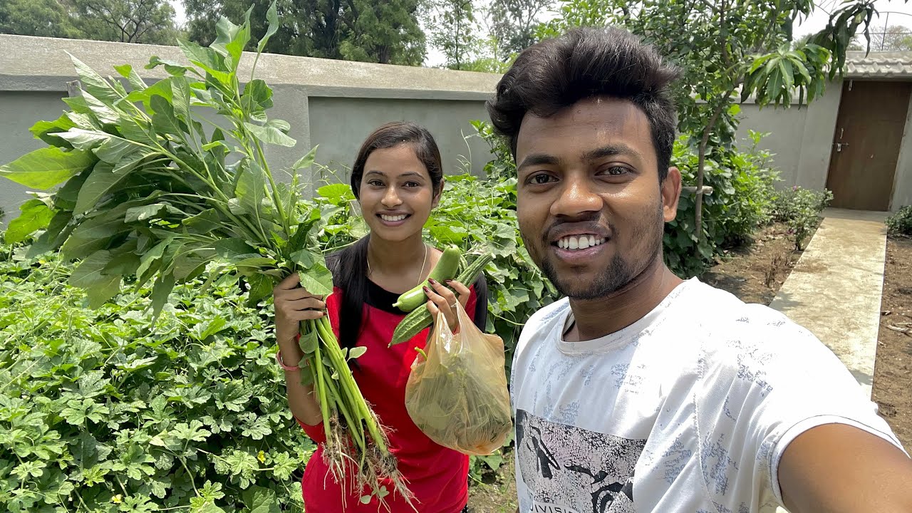 Jyoti ke ghar ki hari sabji 🍆🍅 Manoj Dey Vlogs
