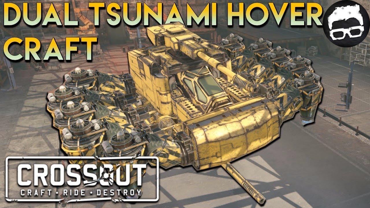 Crossout   Dual Tsunami b-17 Cannon Hover Craft #76