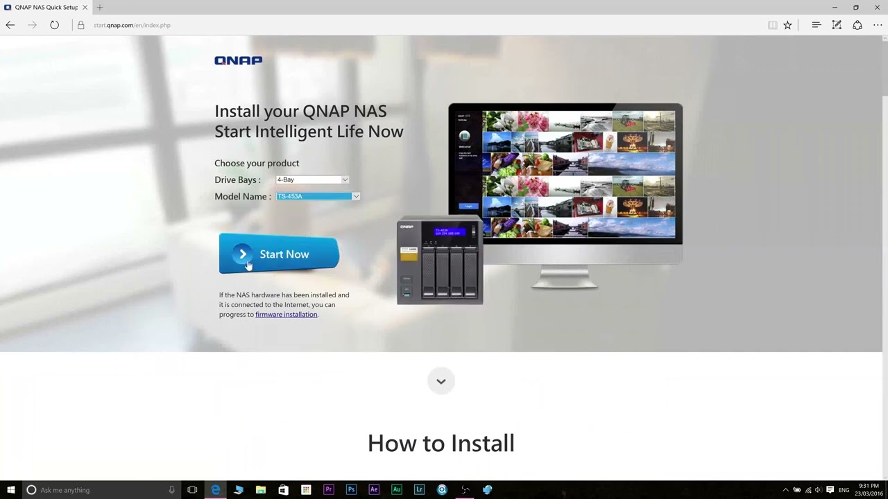 Install and set up a NAS  QNAP TS 453A