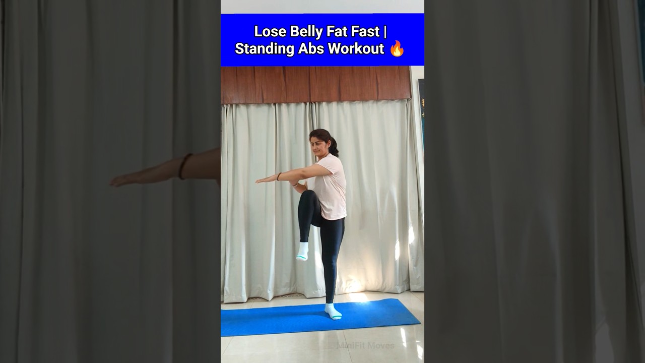 Lose Belly Fat Fast | Standing Abs Workout 🔥