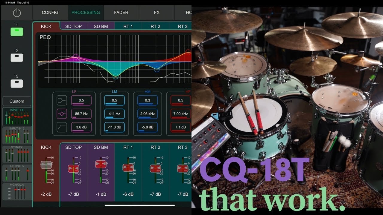 HOW TO EQ DRUMS LIKE A PRO IN CQ-18T