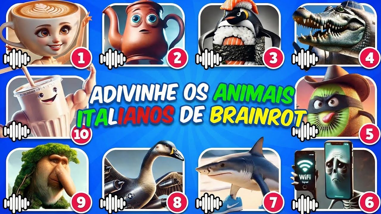 ADIVINHE OS MEMES BRAINROT | Quiz de Memes Brainrot | Tralalero, Bombardino