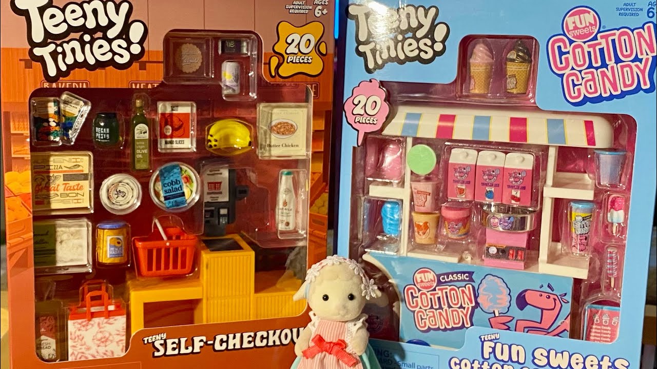Teeny Tinies Cotton Candy and Self Check Out sets - Sylvanian Families, Five Below