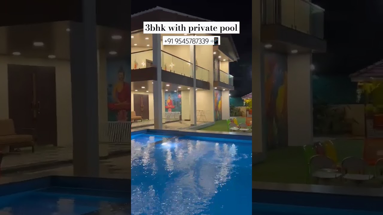 3bhk private pool villa in lonavala📍 available on rent #lonavalavilla #lonavala #realestate #shorts