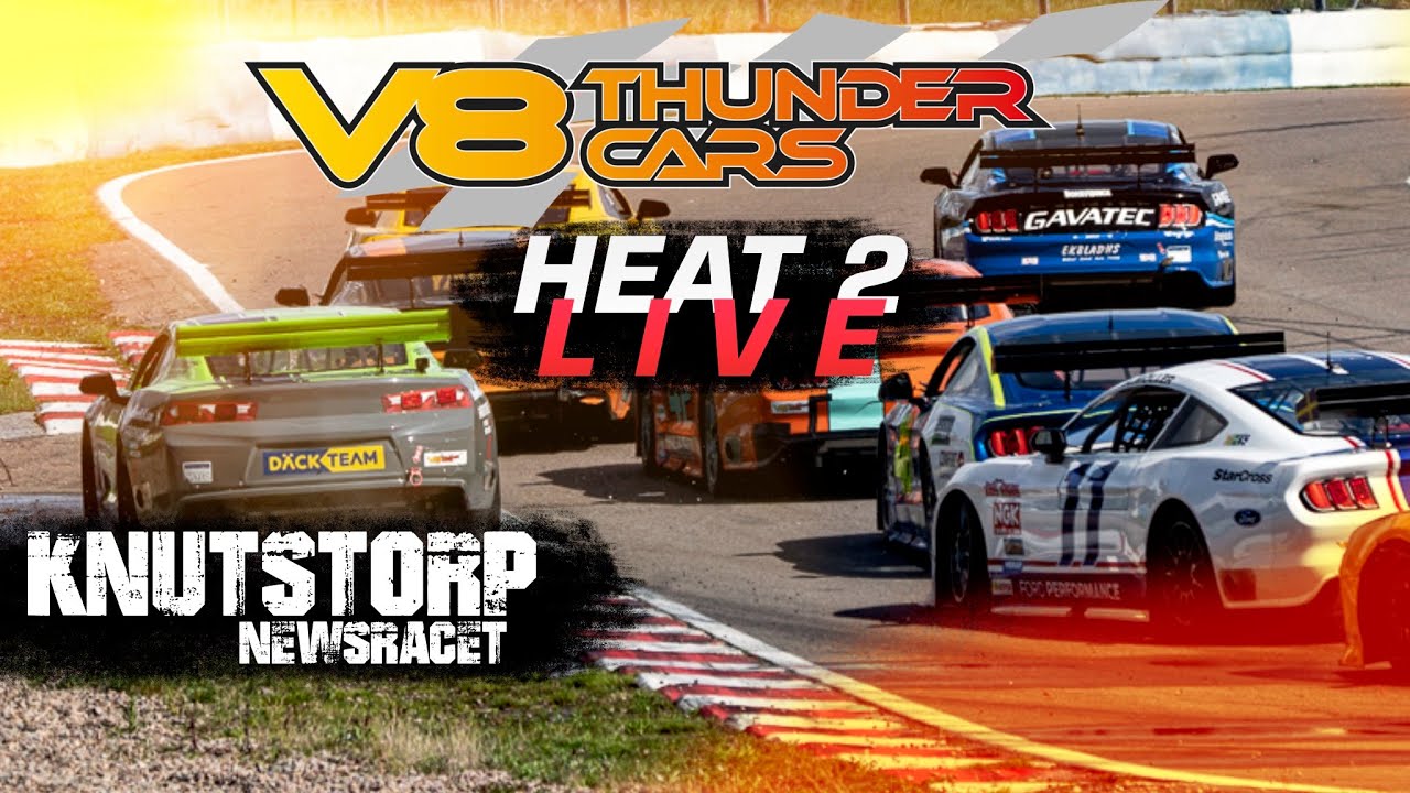 V8 THUNDER CARS | LIVE | RING KNUTSTORP  | 30 AUGUSTI - RACE 2