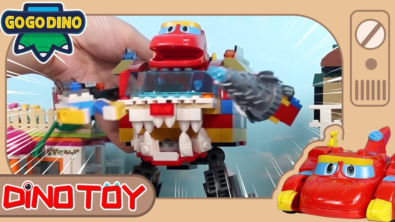 【GOGODINO Toys】13 Robot T-Rex Transform | Dino Toy | Toy Play for Kids | Dinosaur |Jurassic |Cartoon