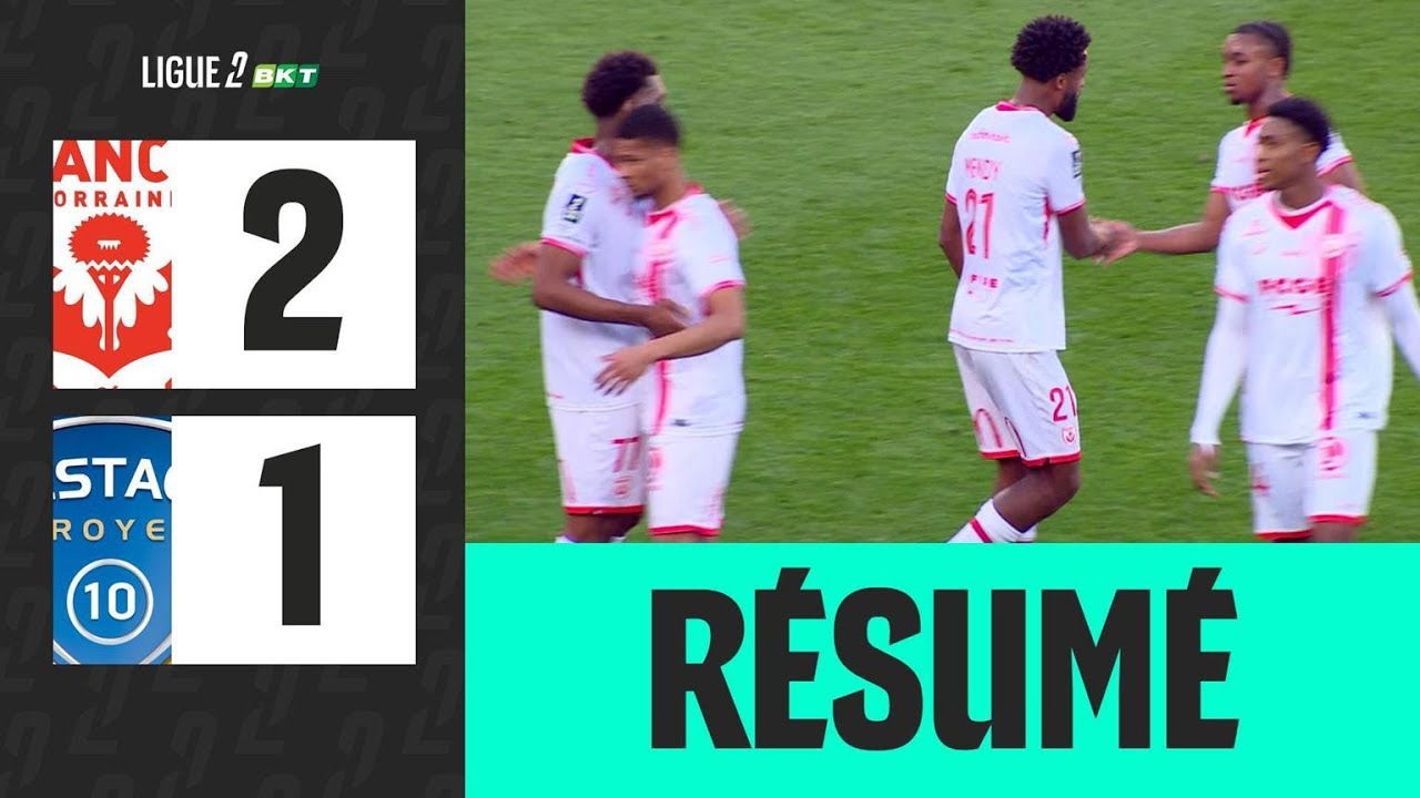 AS NANCY LORRAINE - ESTAC TROYES (2-1) - 22ème journée - Ligue 2 BKT 25/26