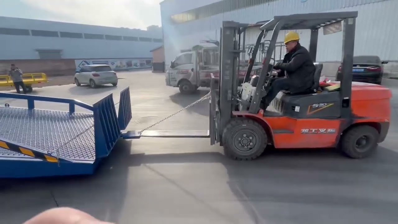Forklift Moving Ramp Out Recogn