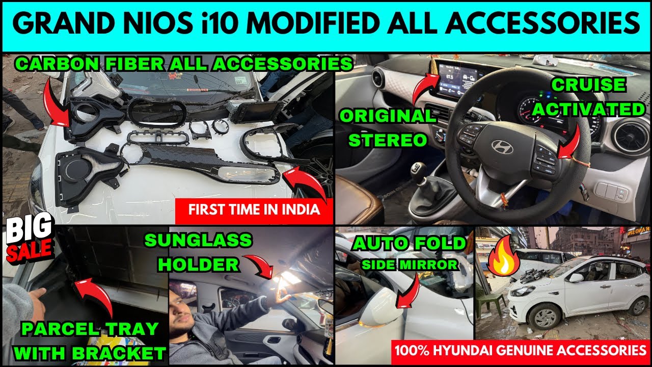 Grand Nios i10 Modification All Accessories ✅ sunglass holder ✅ Original Stereo ✅ Nios Modified 2026