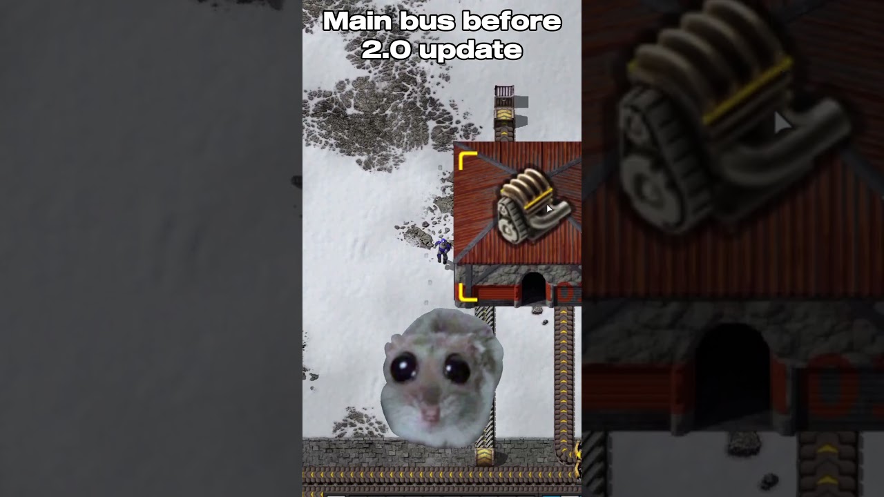 Главная шина до и после обновления - Factorio
