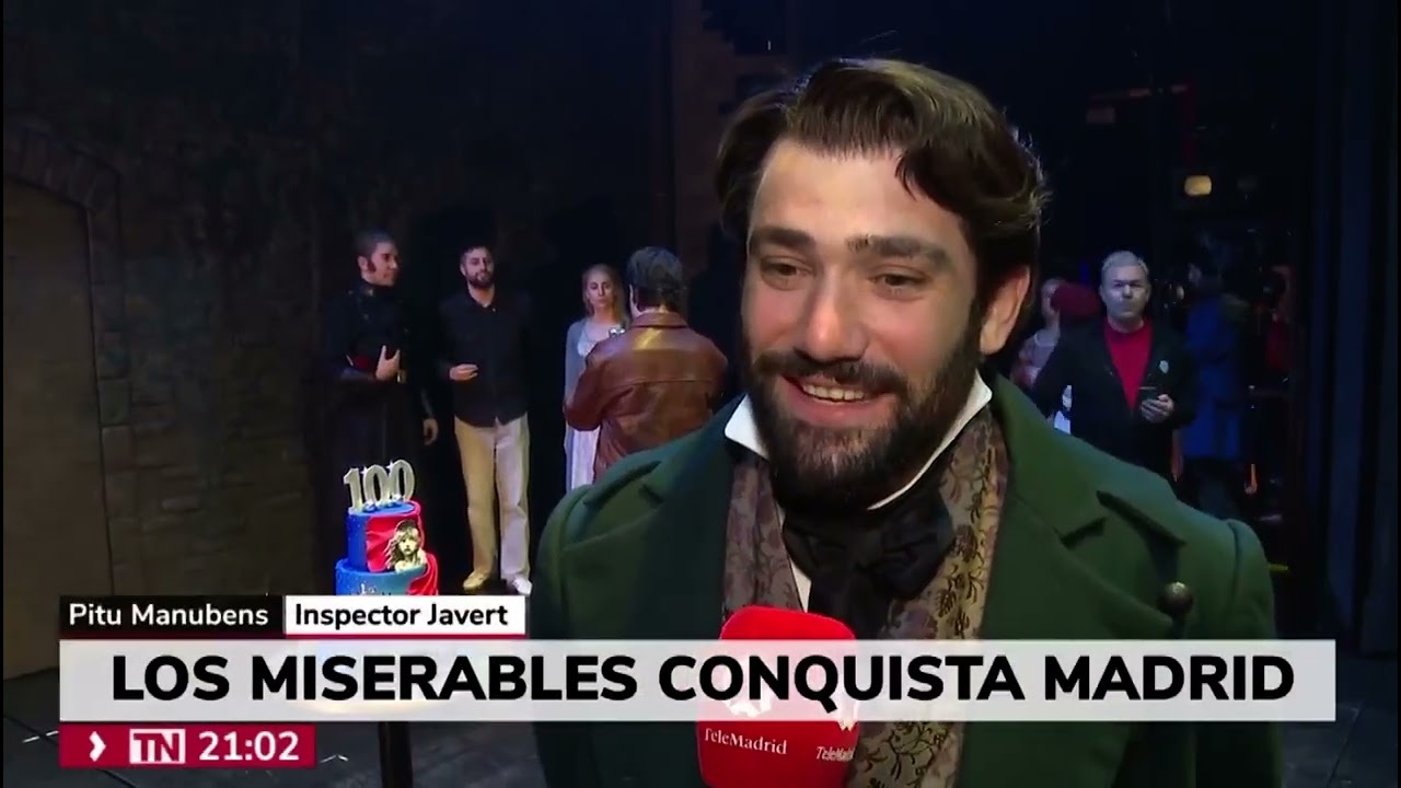 Telemadrid Telenoticias Noche - El musical “LOS MISERABLES” cumple 100 funciones en el Teatro Apolo